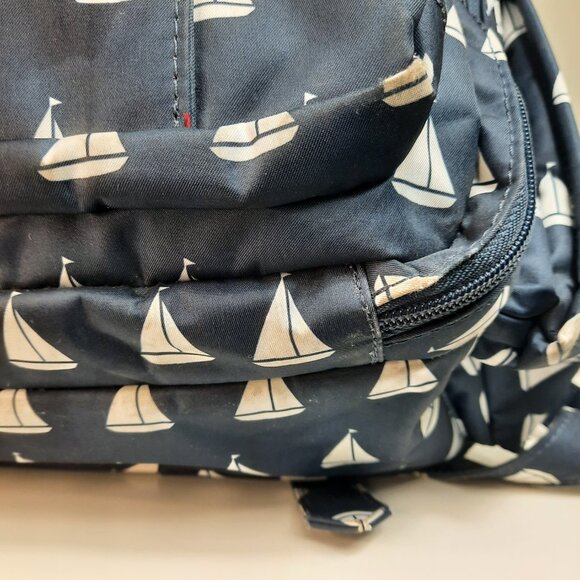 Jujube Diaper Bag Backpack Shoulder Bag Sailboat with Lobster Interior GUC READ - Picture 8 of 12